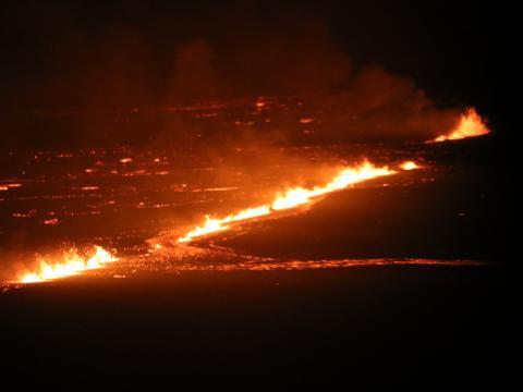 Eldgos við Sundhnúksgígs aðfararnótt 19. desember 2023